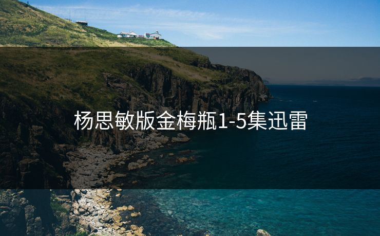 杨思敏版金梅瓶1-5集迅雷